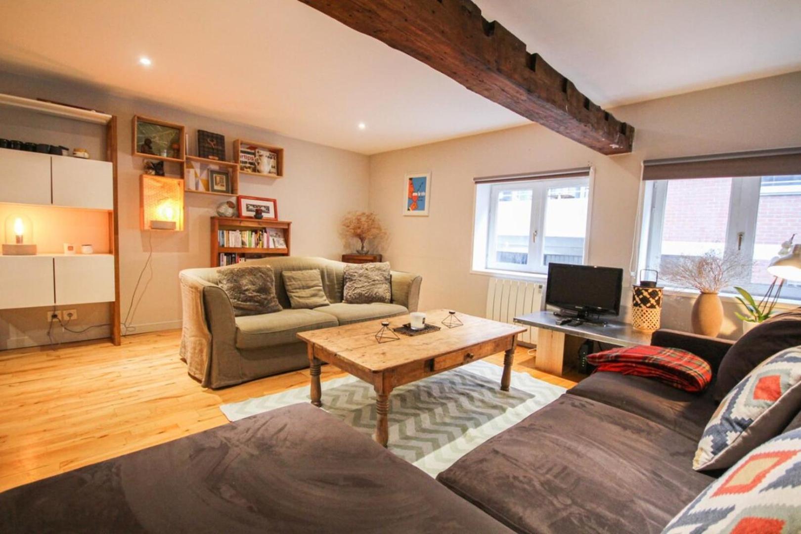 Ferienwohnung Duplex In The Heart Of Old Lille Terrace + Parking Exterior foto