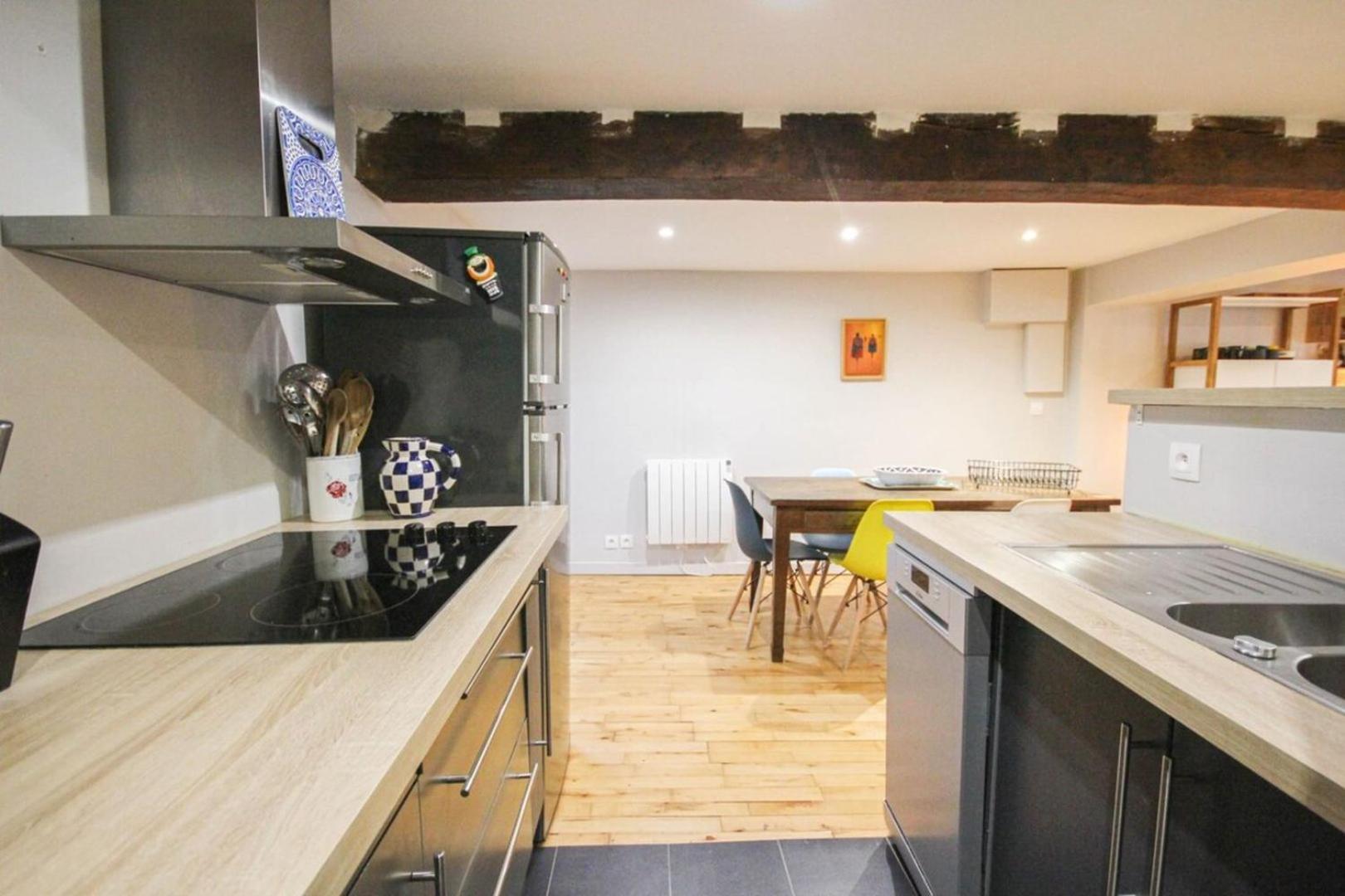 Ferienwohnung Duplex In The Heart Of Old Lille Terrace + Parking Exterior foto