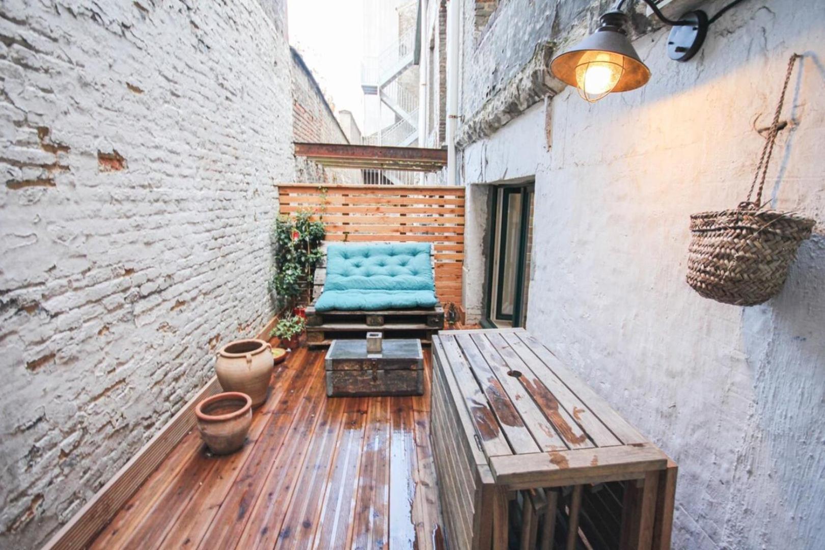 Ferienwohnung Duplex In The Heart Of Old Lille Terrace + Parking Exterior foto