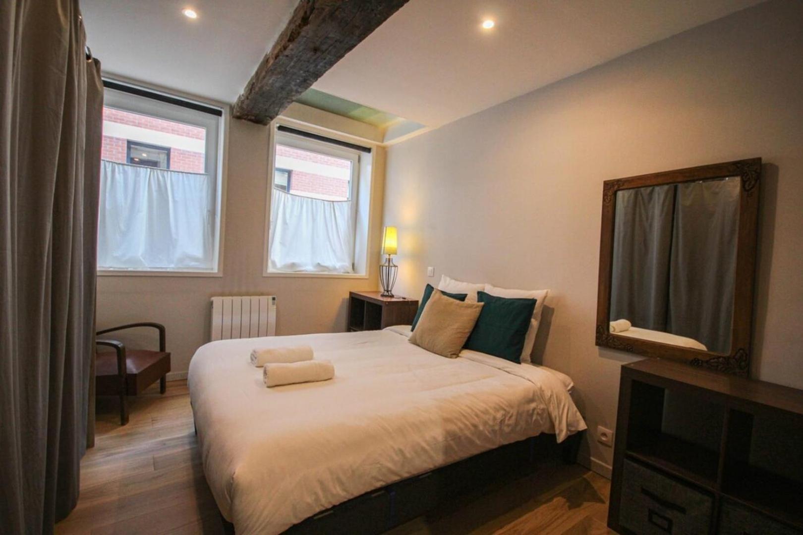 Ferienwohnung Duplex In The Heart Of Old Lille Terrace + Parking Exterior foto